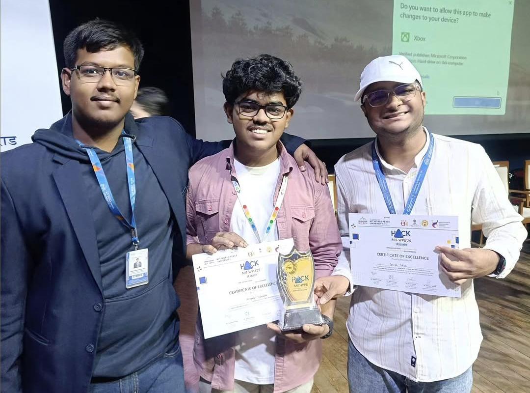 Team Winning on Stage